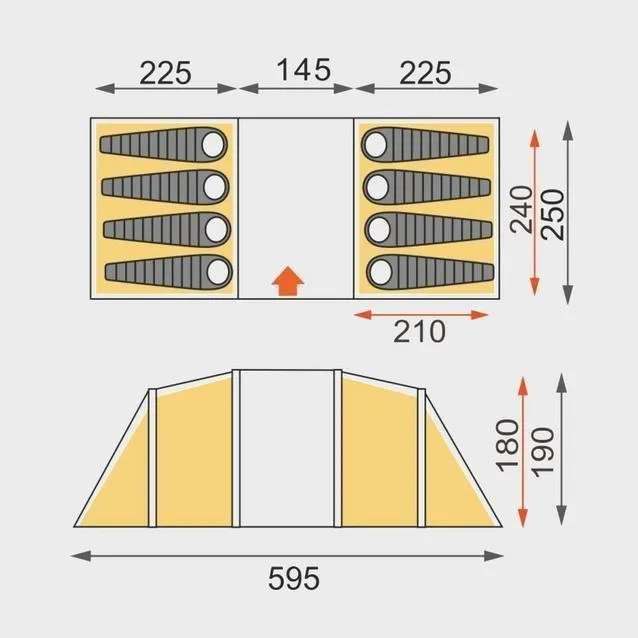 Eurohike Air Genus 800 Inflatable Tent | Family Tents | George Fisher