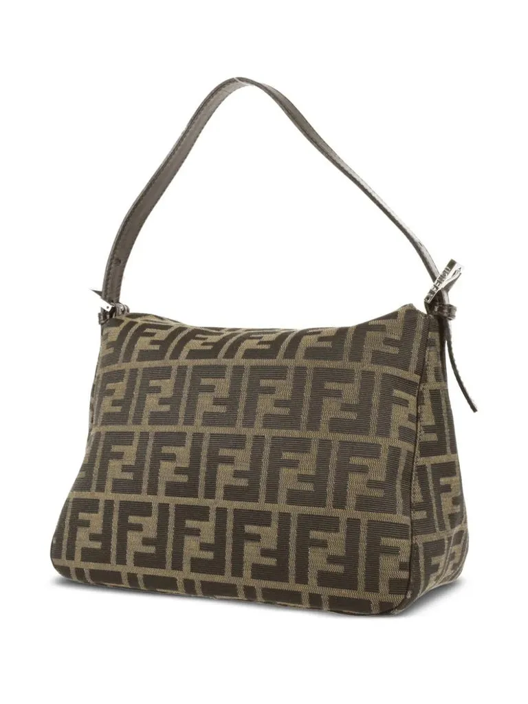 FENDI ZUCCA FLAP SHOULDER BAG