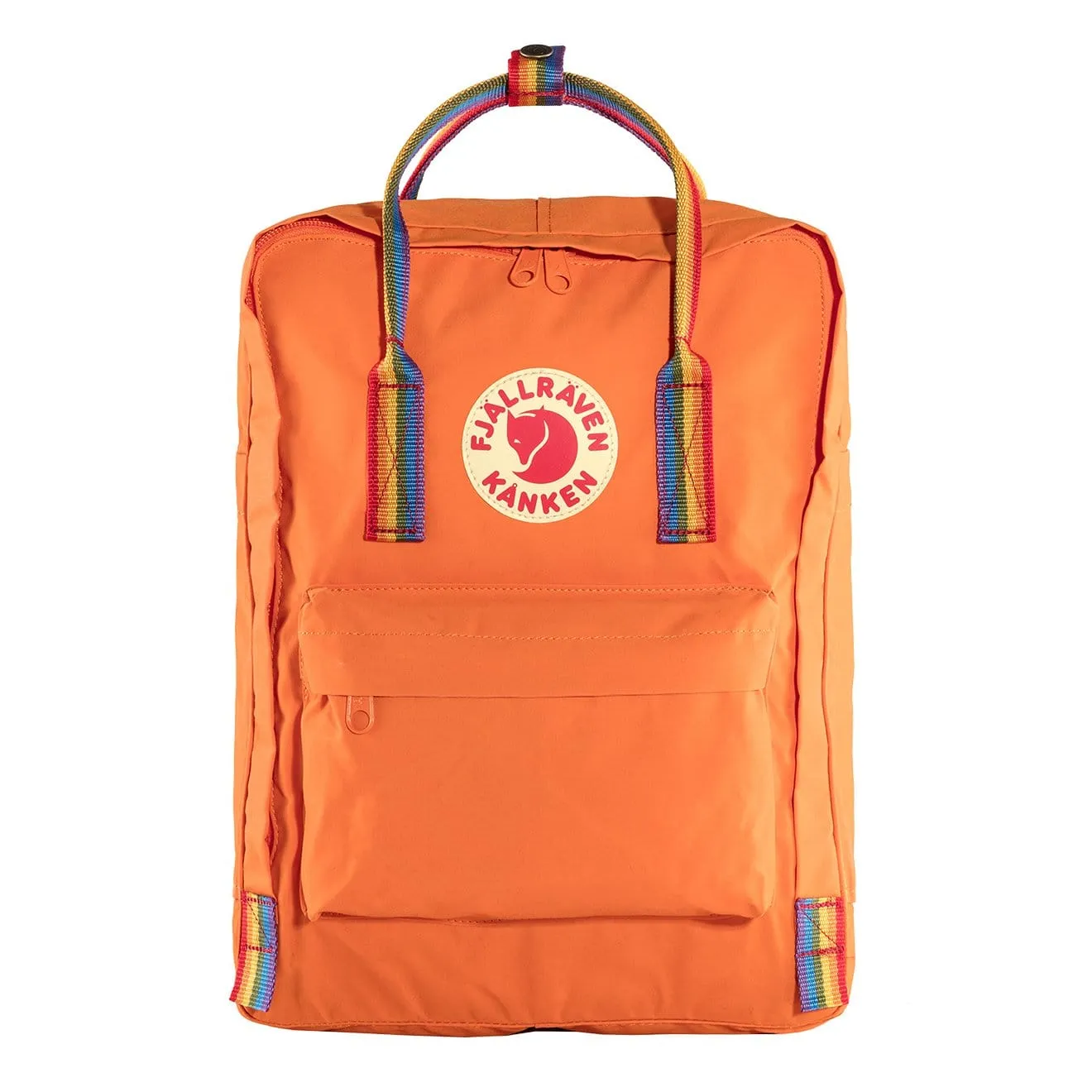 Fjallraven Kanken Classic Backpack Burnt Orange Rainbow Pattern