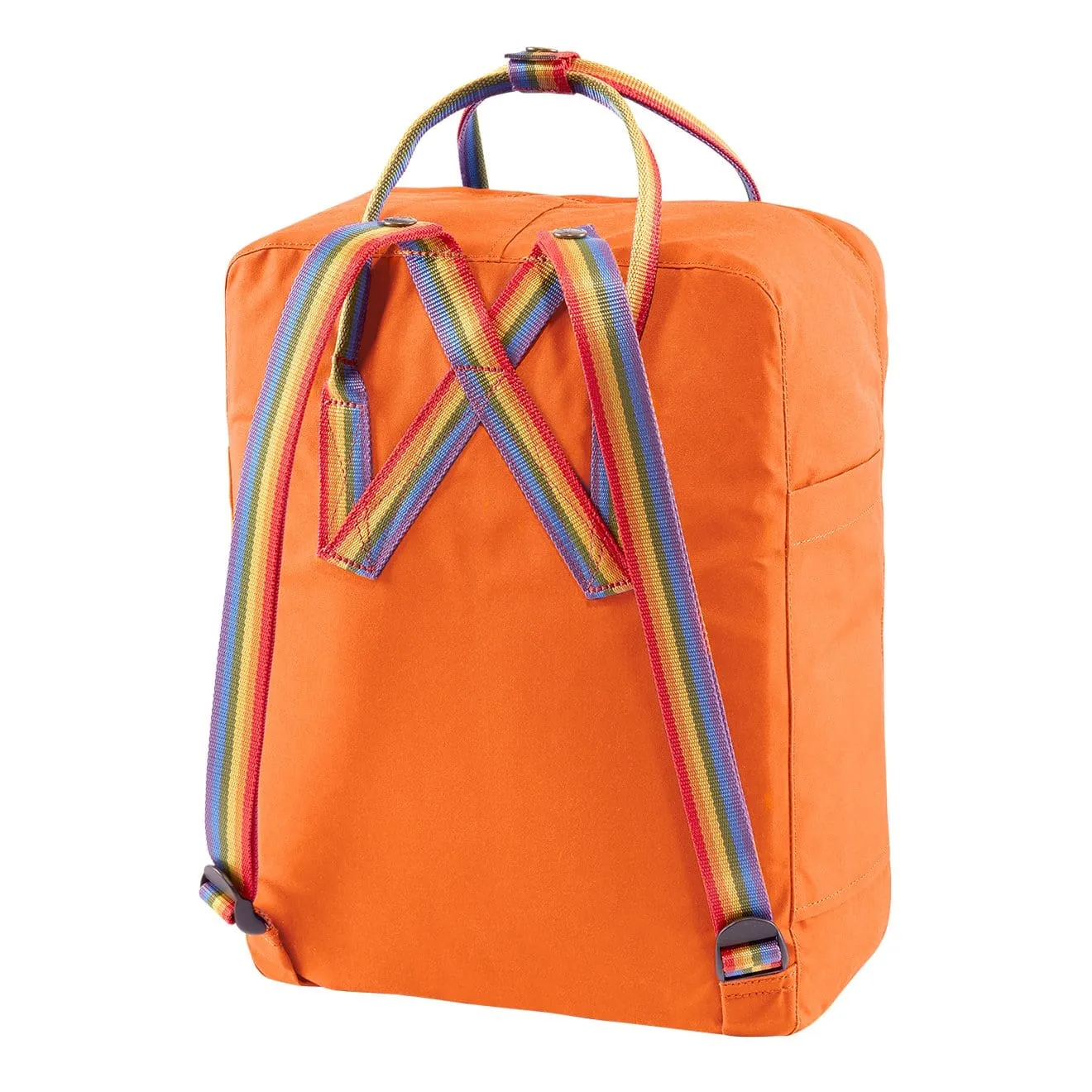 Fjallraven Kanken Classic Backpack Burnt Orange Rainbow Pattern