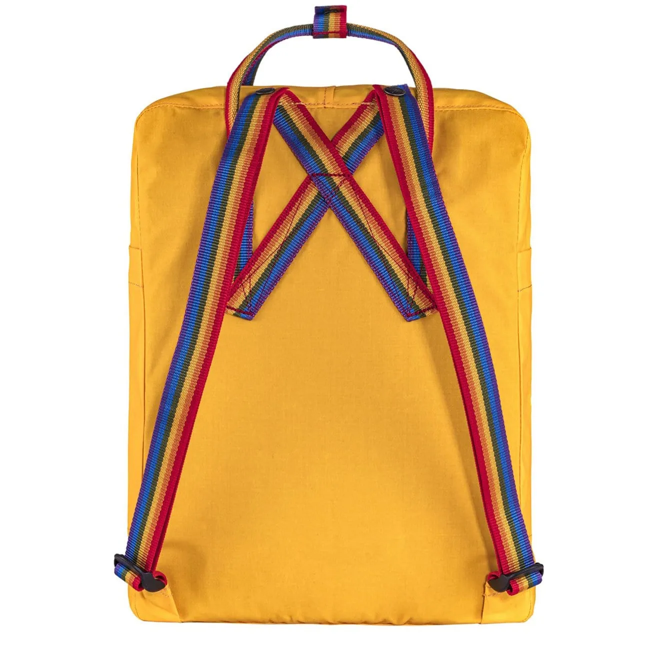 Fjallraven Kanken Classic Backpack Warm Yellow Rainbow Pattern