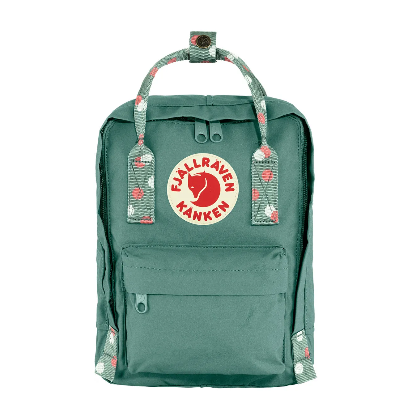 Fjallraven Kanken Mini Backpack Frost Green Confetti Pattern