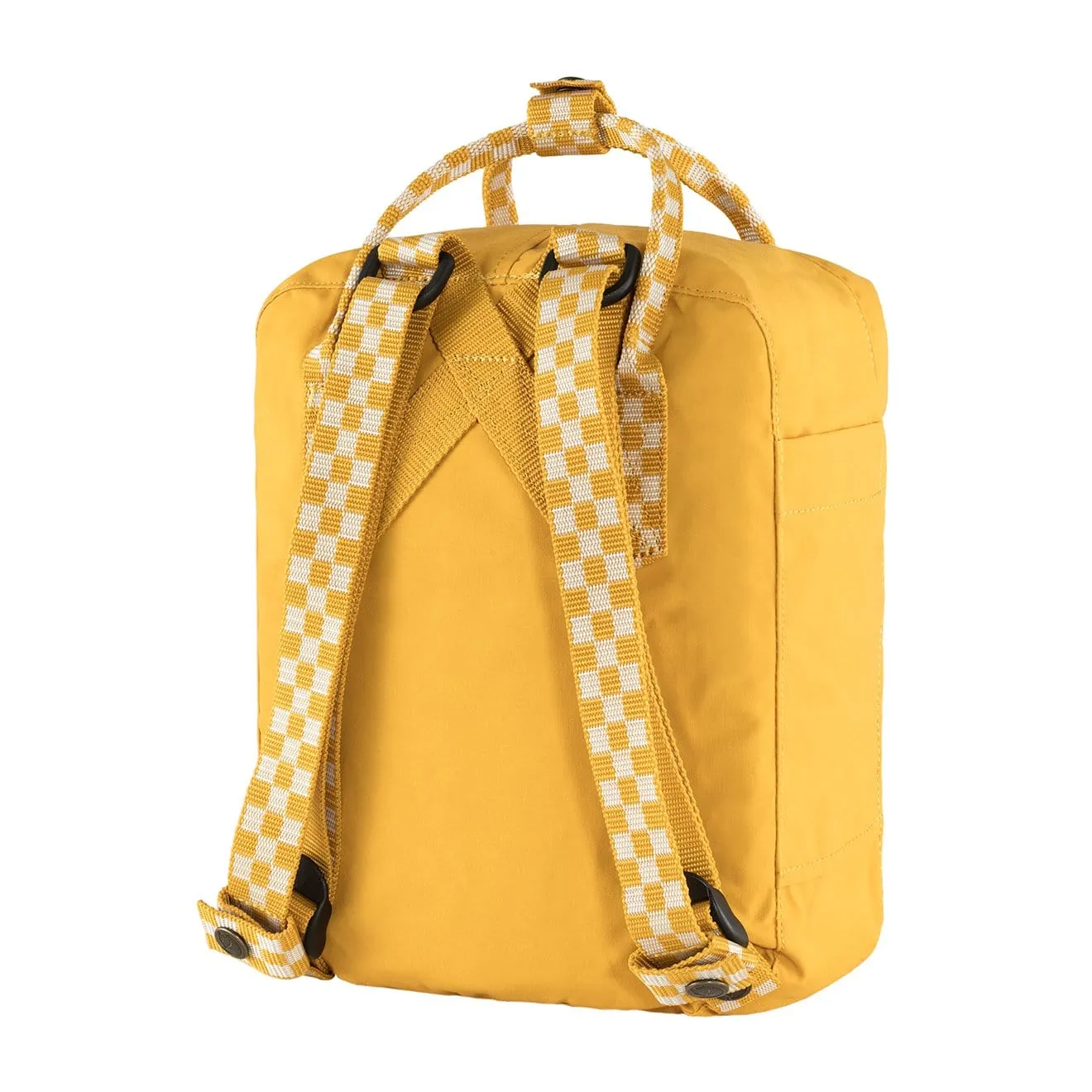 Fjallraven Kanken Mini Backpack Ochre / Chess Pattern