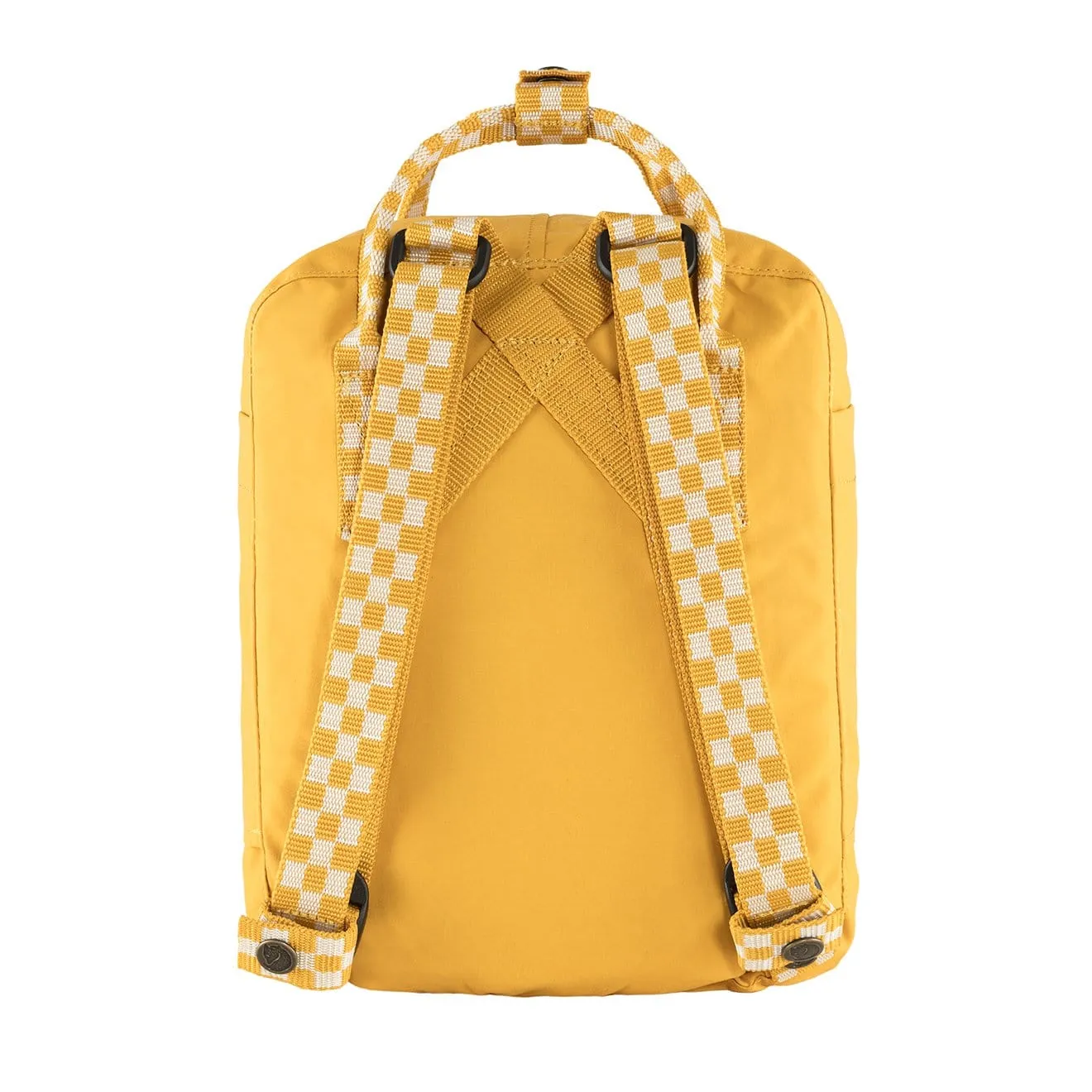 Fjallraven Kanken Mini Backpack Ochre / Chess Pattern