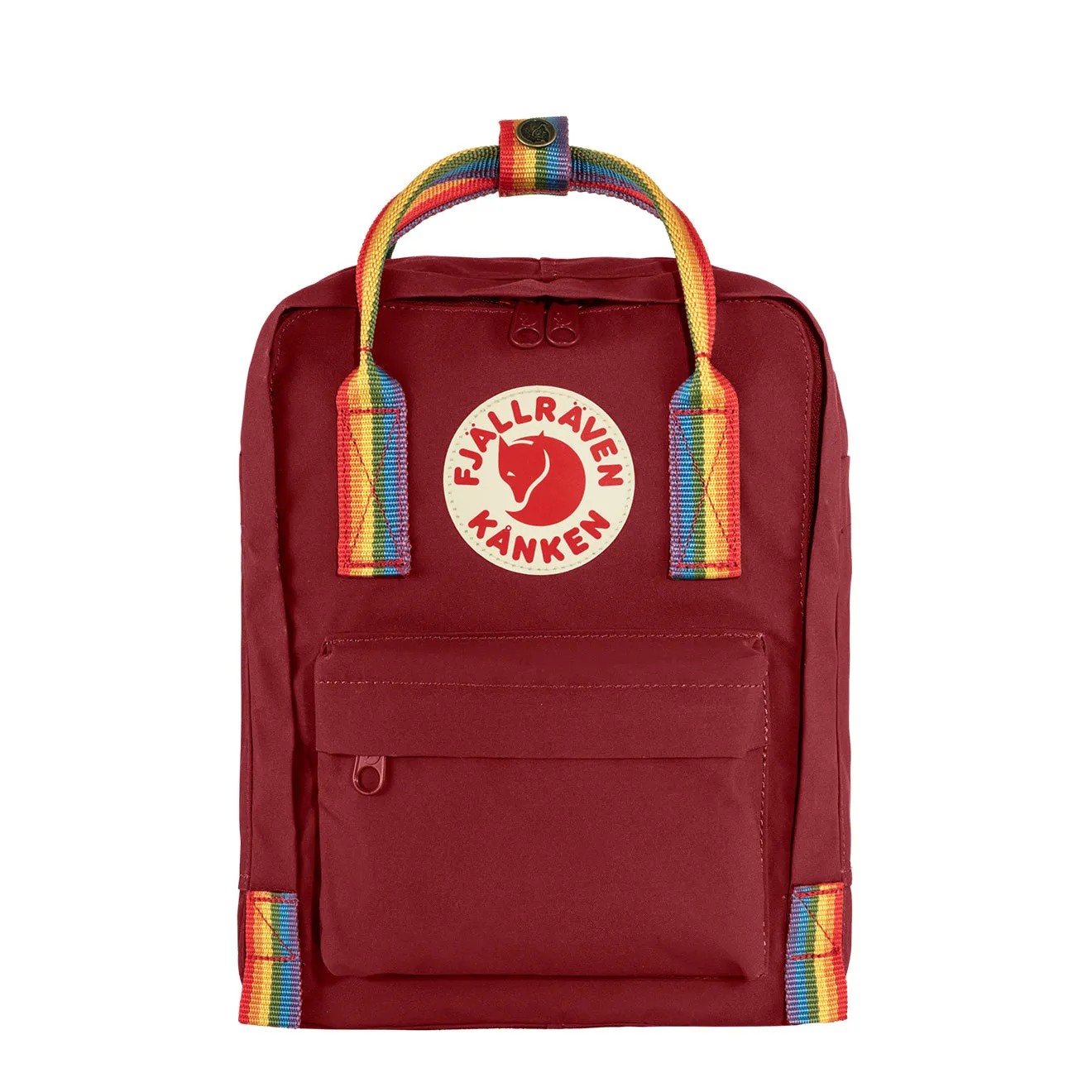 Fjallraven Kanken Mini Backpack Ox Red / Rainbow