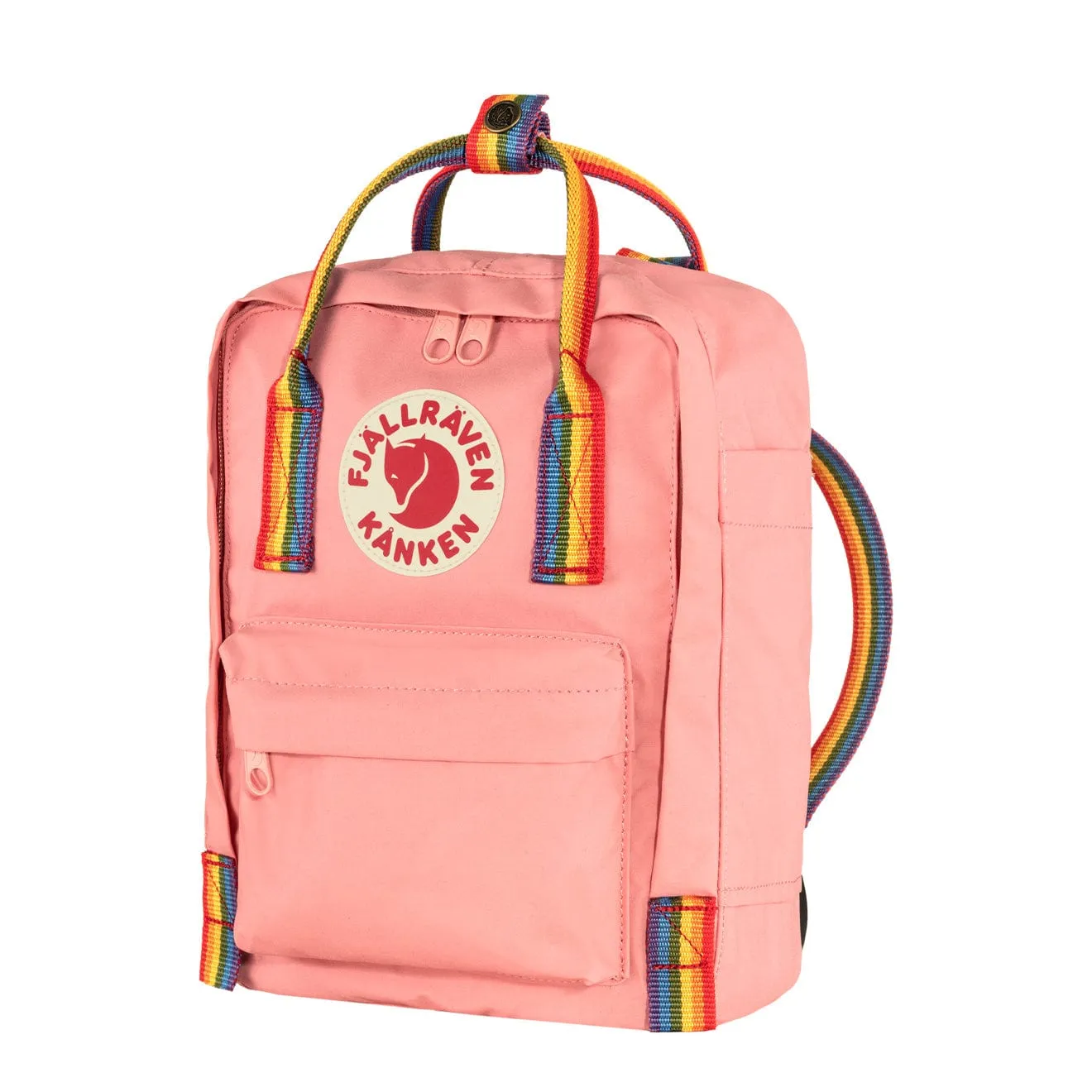 Fjallraven Kanken Mini Backpack Pink Rainbow Pattern