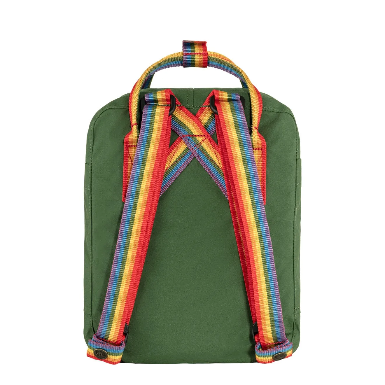 Fjallraven Kanken Mini Backpack Spruce Green Rainbow Pattern