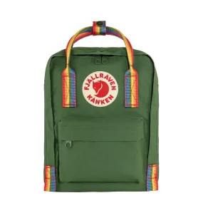 Fjallraven Kanken Mini Backpack Spruce Green Rainbow Pattern