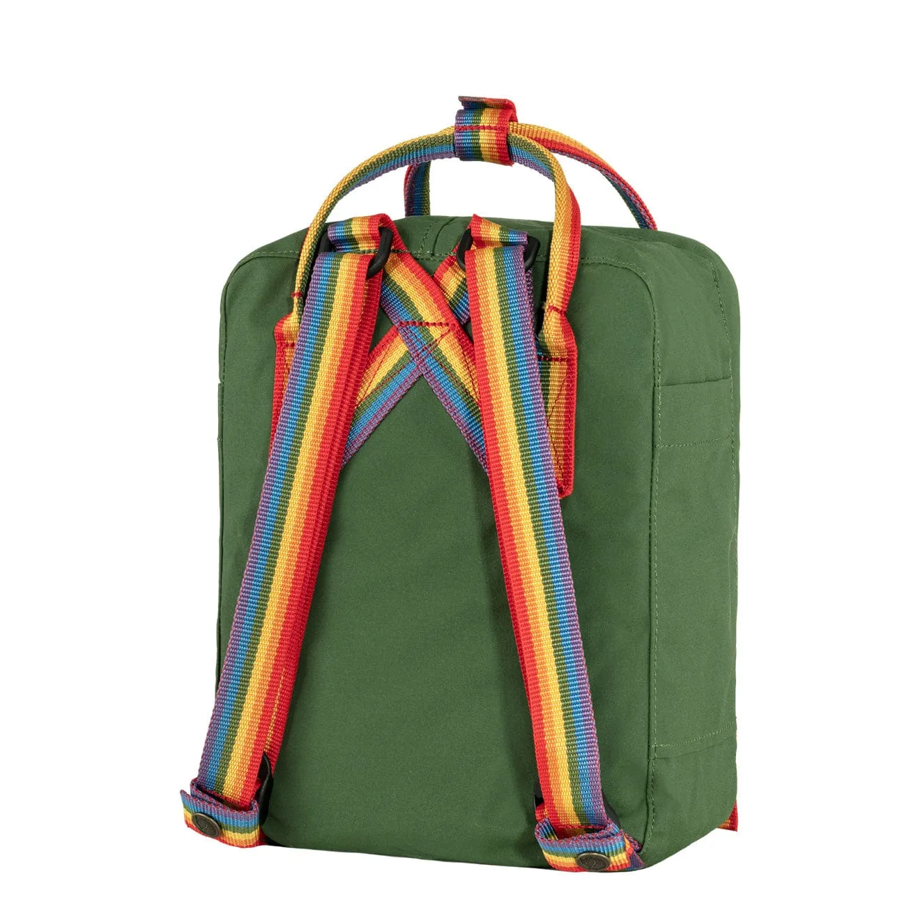 Fjallraven Kanken Mini Backpack Spruce Green Rainbow Pattern