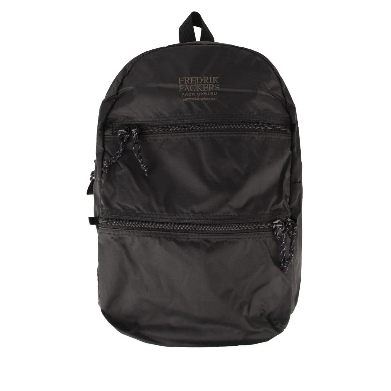 Fredrik Packers Double Zip Backpack Black