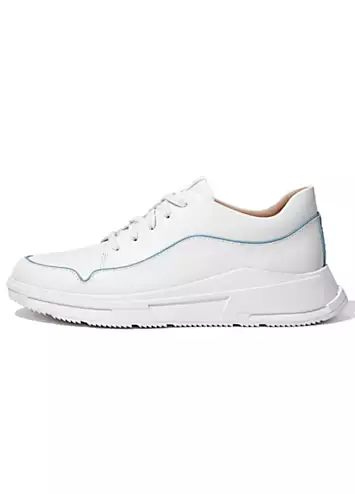 Freya White Piping Detail Trainers by FitFlop | Look Again