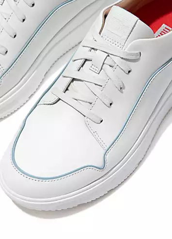 Freya White Piping Detail Trainers by FitFlop | Look Again