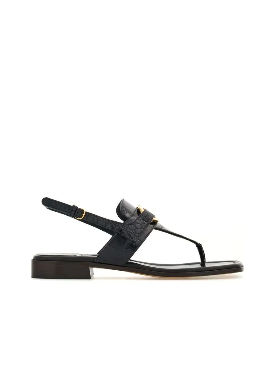 Gancini Buckle Sandals