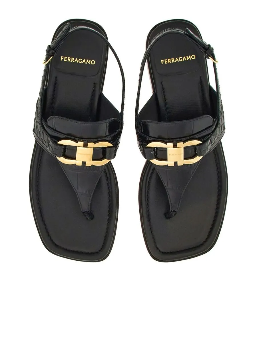 Gancini Buckle Sandals