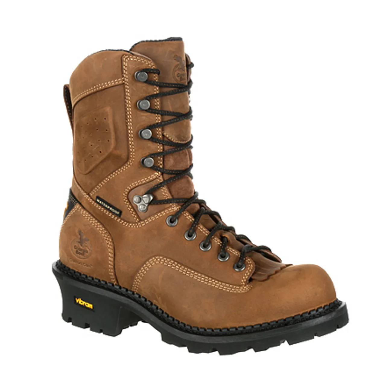 Georgia Boot Mens Comfort Core Logger Composite Toe Waterproof Work Boot GB00097 BROWN