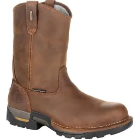 Georgia Boot Mens Eagle One Waterproof Pull On Work Boot GB00314 BROWN