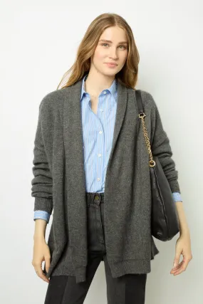 Gerard Darel JOHANA GREY OPEN CASHMERE CARDIGAN