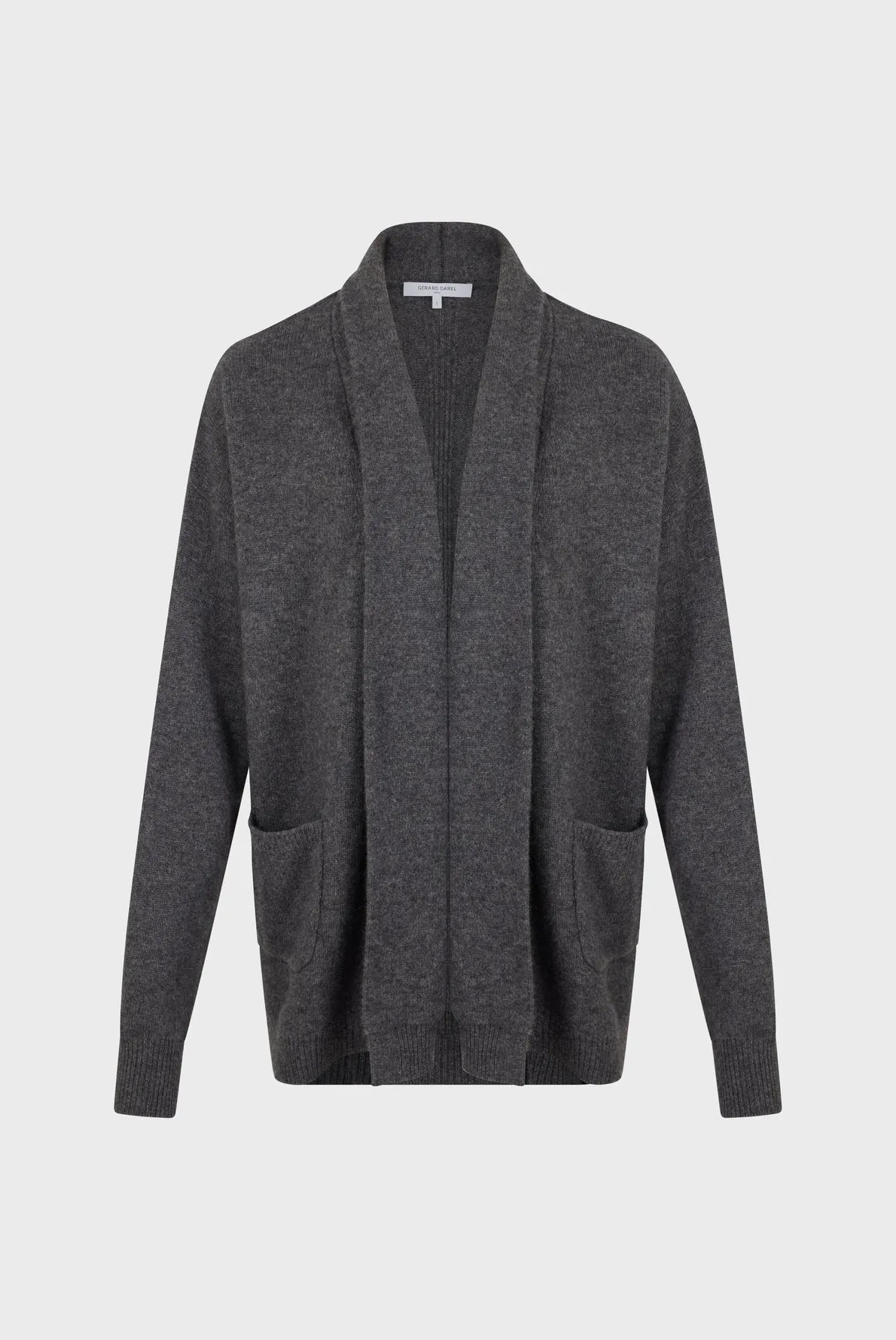 Gerard Darel JOHANA GREY OPEN CASHMERE CARDIGAN