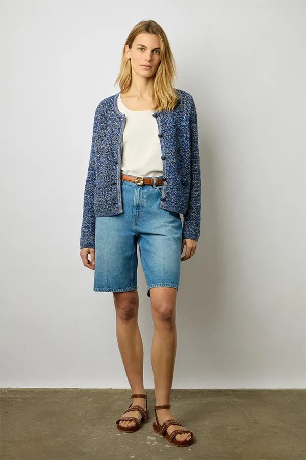 Gerard Darel LILIANA TWEED COTTON CARDIGAN