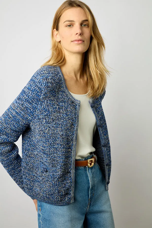 Gerard Darel LILIANA TWEED COTTON CARDIGAN