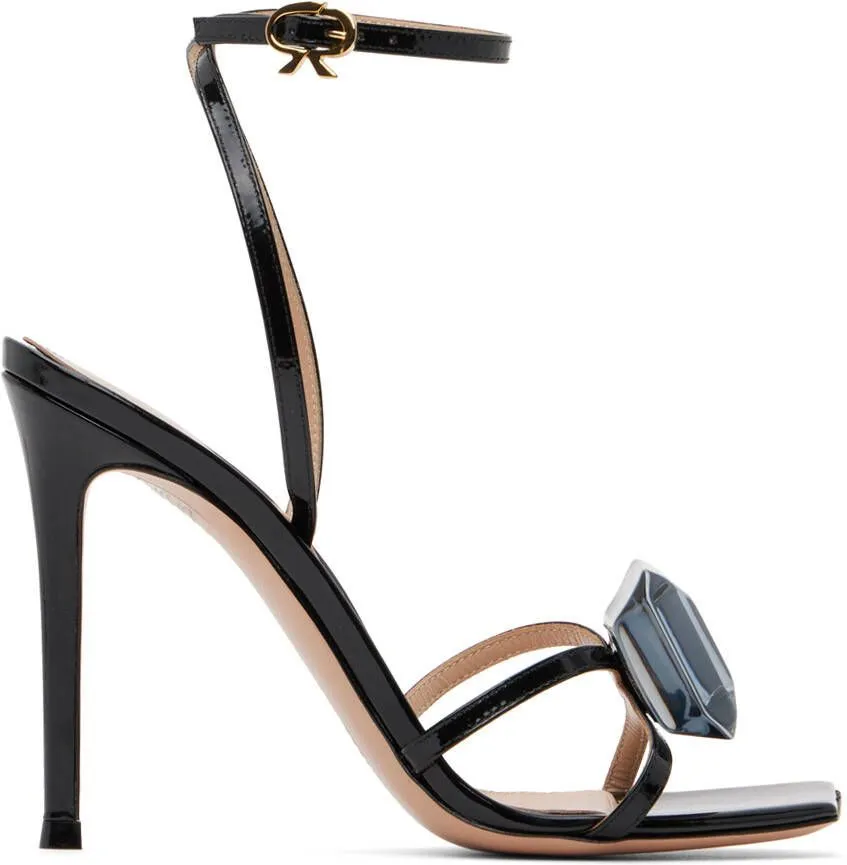 Gianvito Rossi Black Jaipur Heeled Sandals