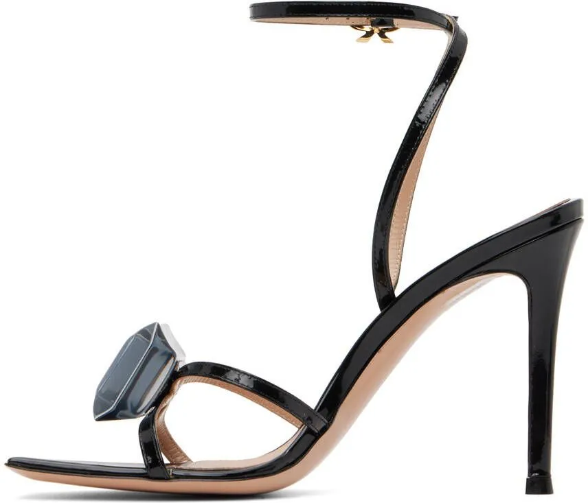 Gianvito Rossi Black Jaipur Heeled Sandals