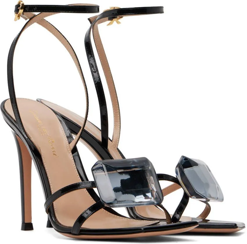 Gianvito Rossi Black Jaipur Heeled Sandals