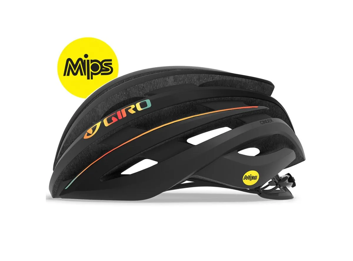 Giro Cinder MIPS Road Helmet - Matt Gray-Fire Chrome - 2019