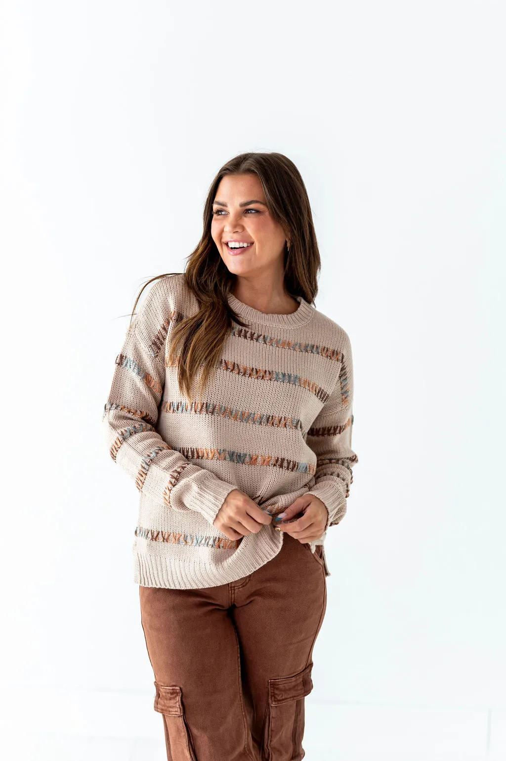 Glen Textured Sweater