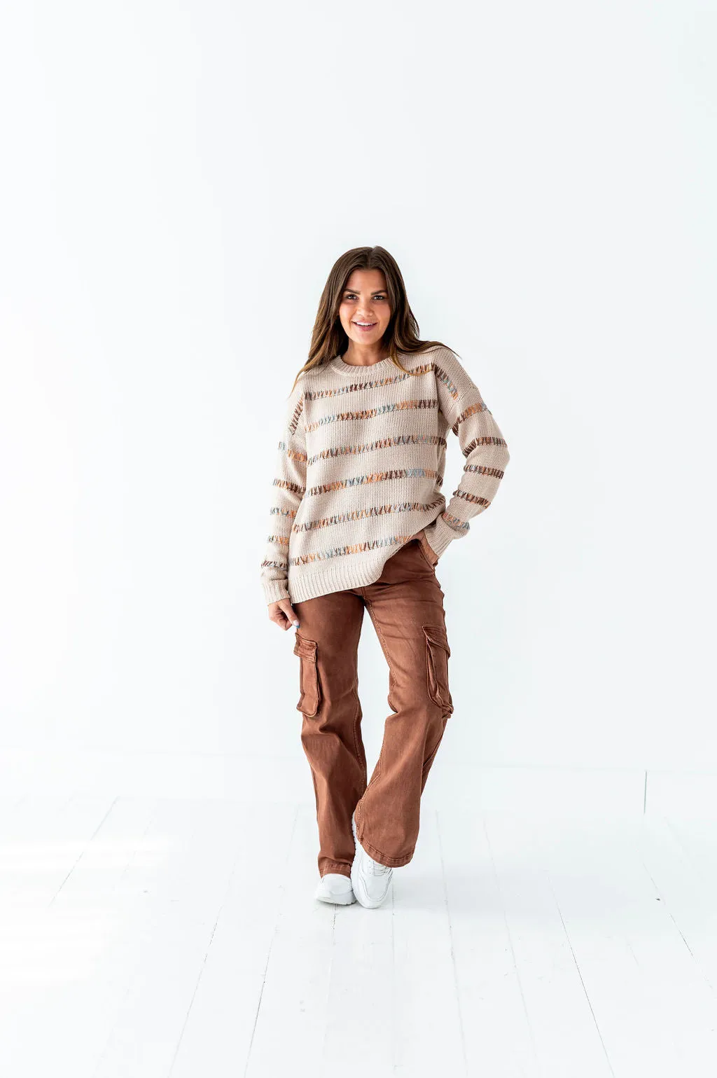 Glen Textured Sweater