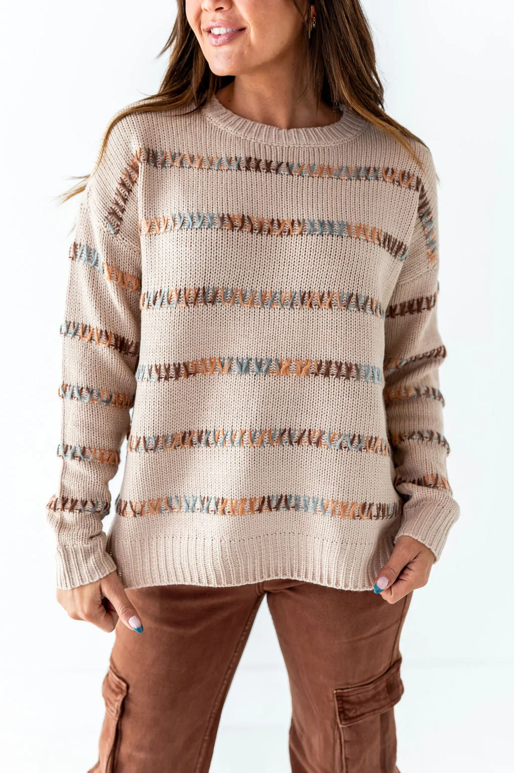 Glen Textured Sweater