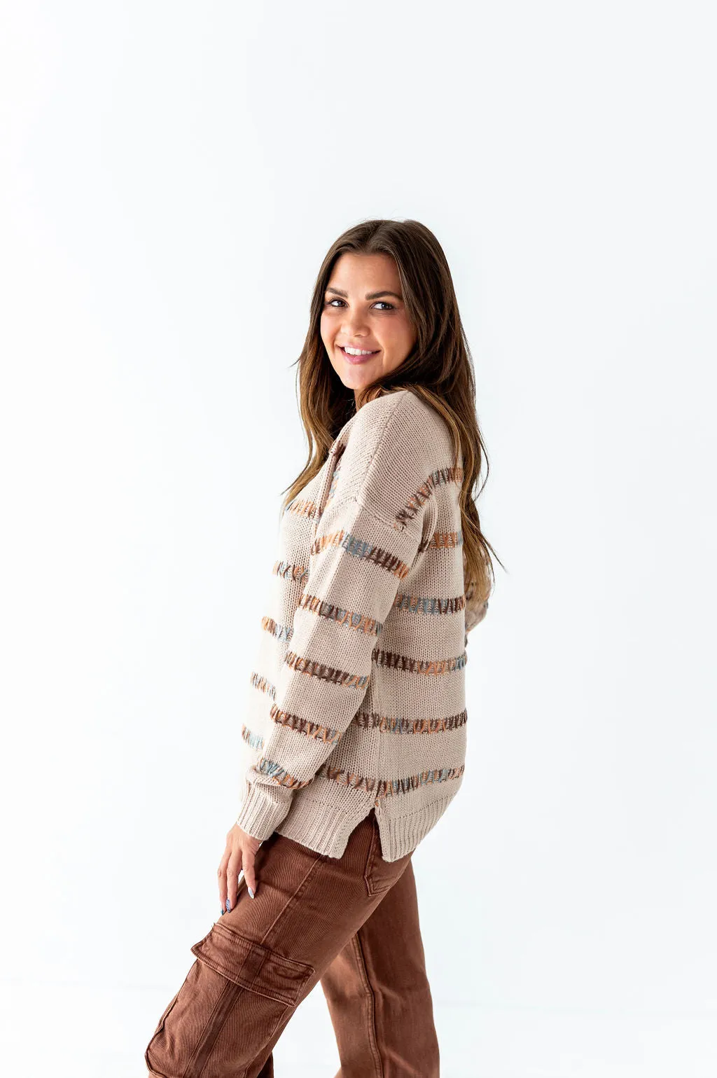 Glen Textured Sweater