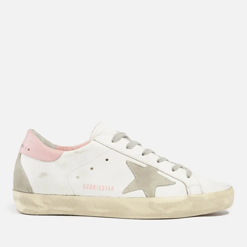 Golden Goose Superstar Leather and Suede Trainers - UK 3 | Coggles