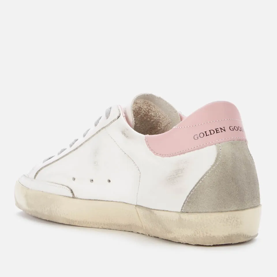 Golden Goose Superstar Leather and Suede Trainers - UK 3 | Coggles