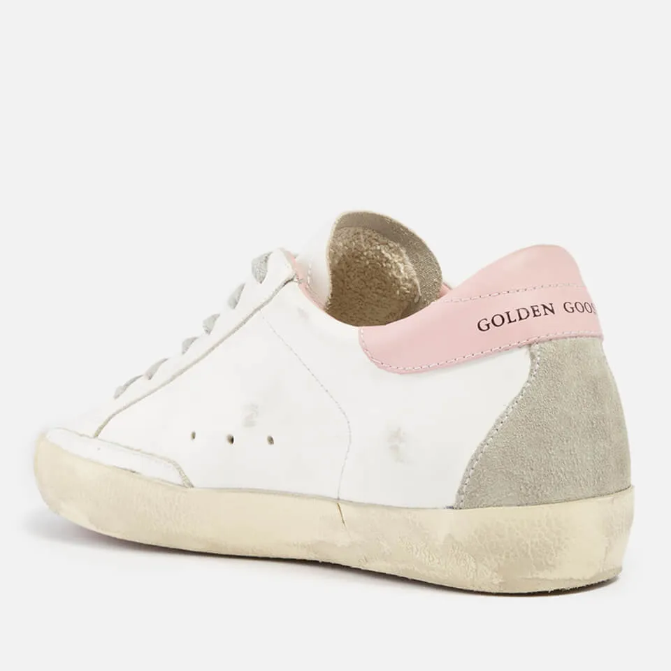 Golden Goose Superstar Leather and Suede Trainers - UK 3 | Coggles