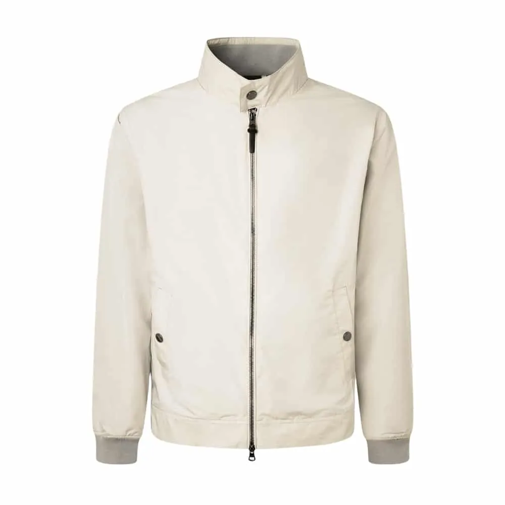 Hackett Harrington Soft Shell Light Grey Jacket | Menswear Online