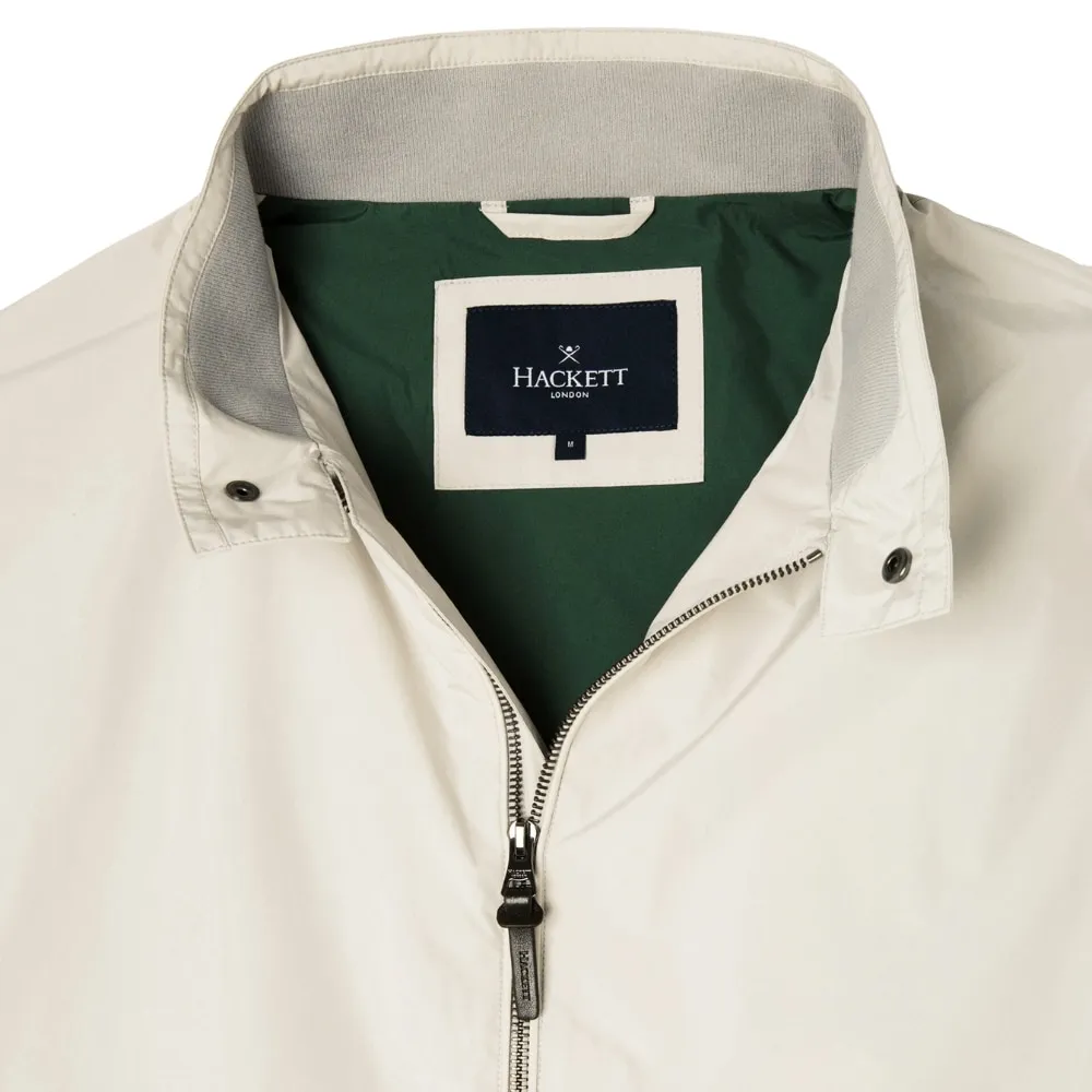 Hackett Harrington Soft Shell Light Grey Jacket | Menswear Online