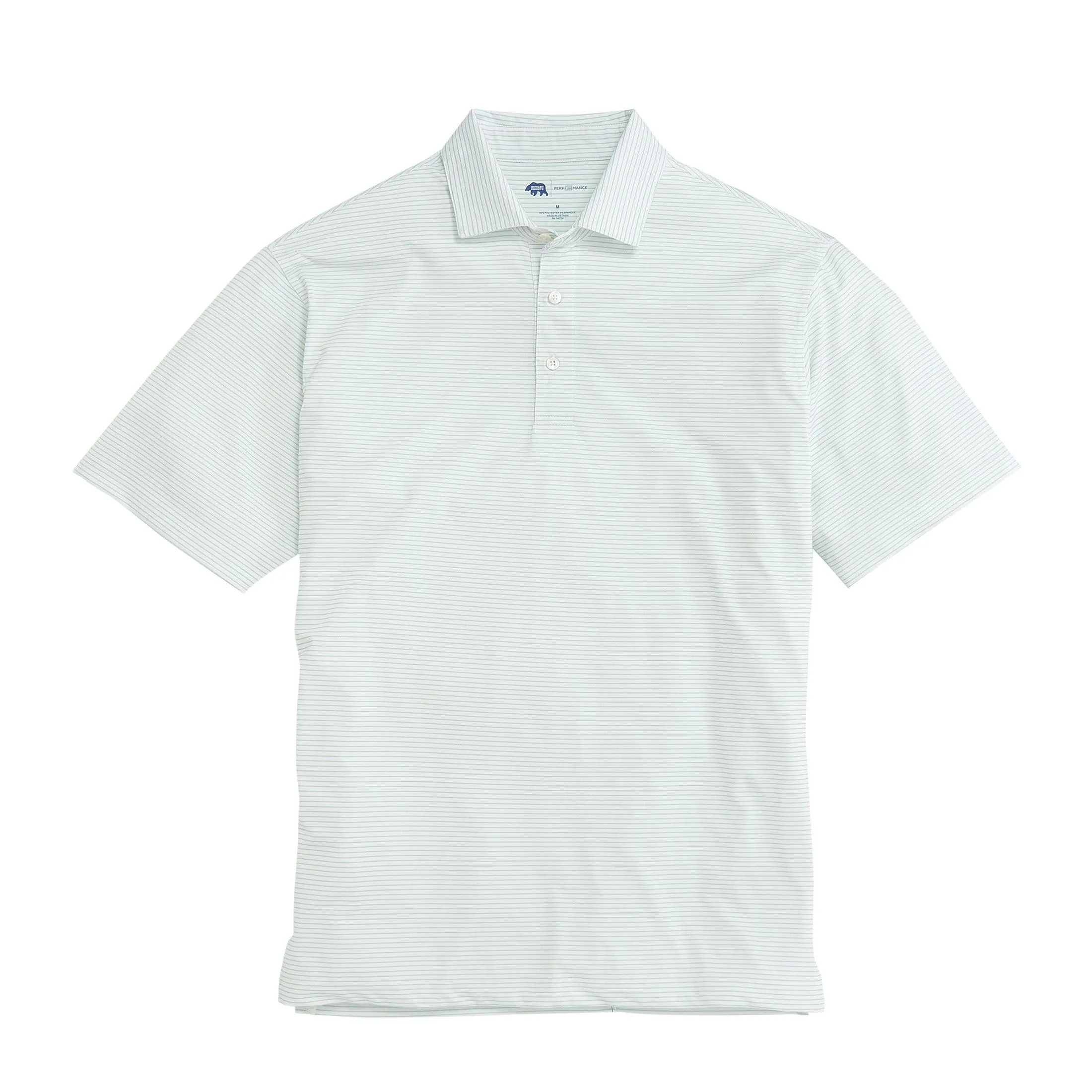 Heathered Birdie Stripe Performance Polo