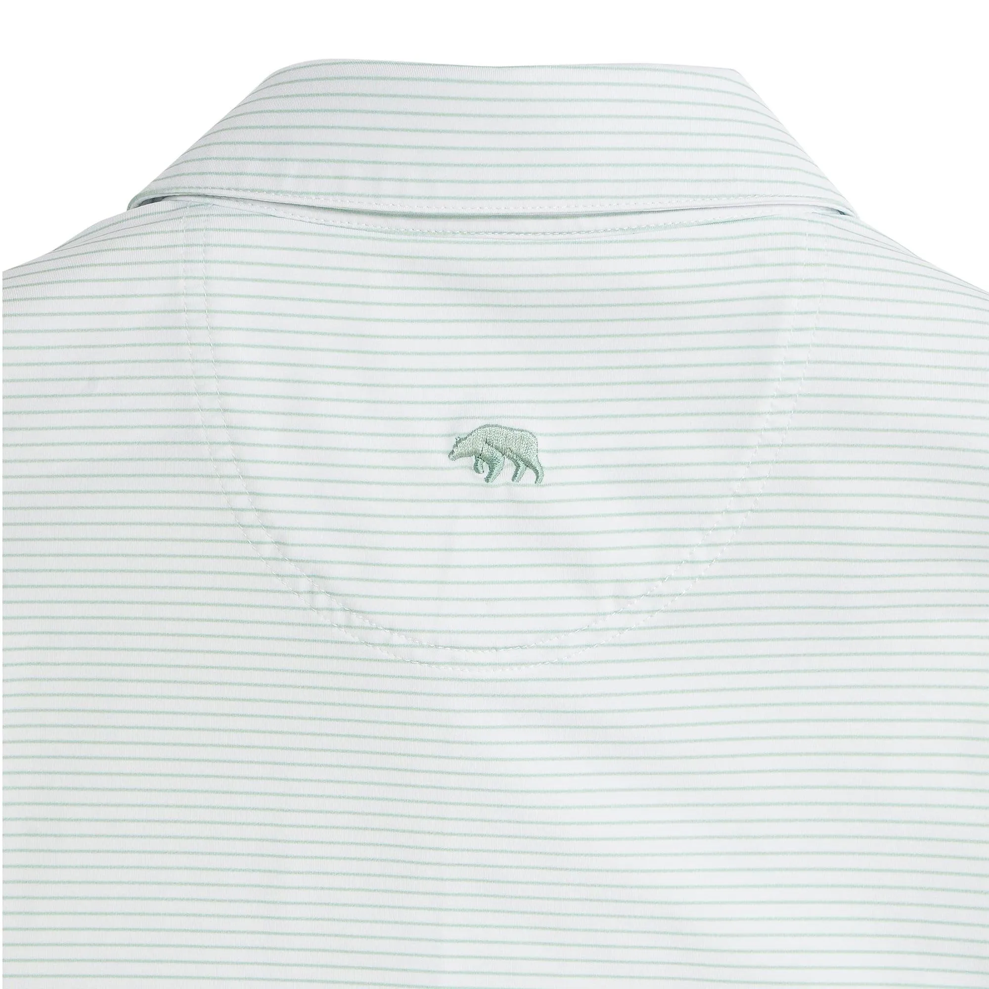 Heathered Birdie Stripe Performance Polo