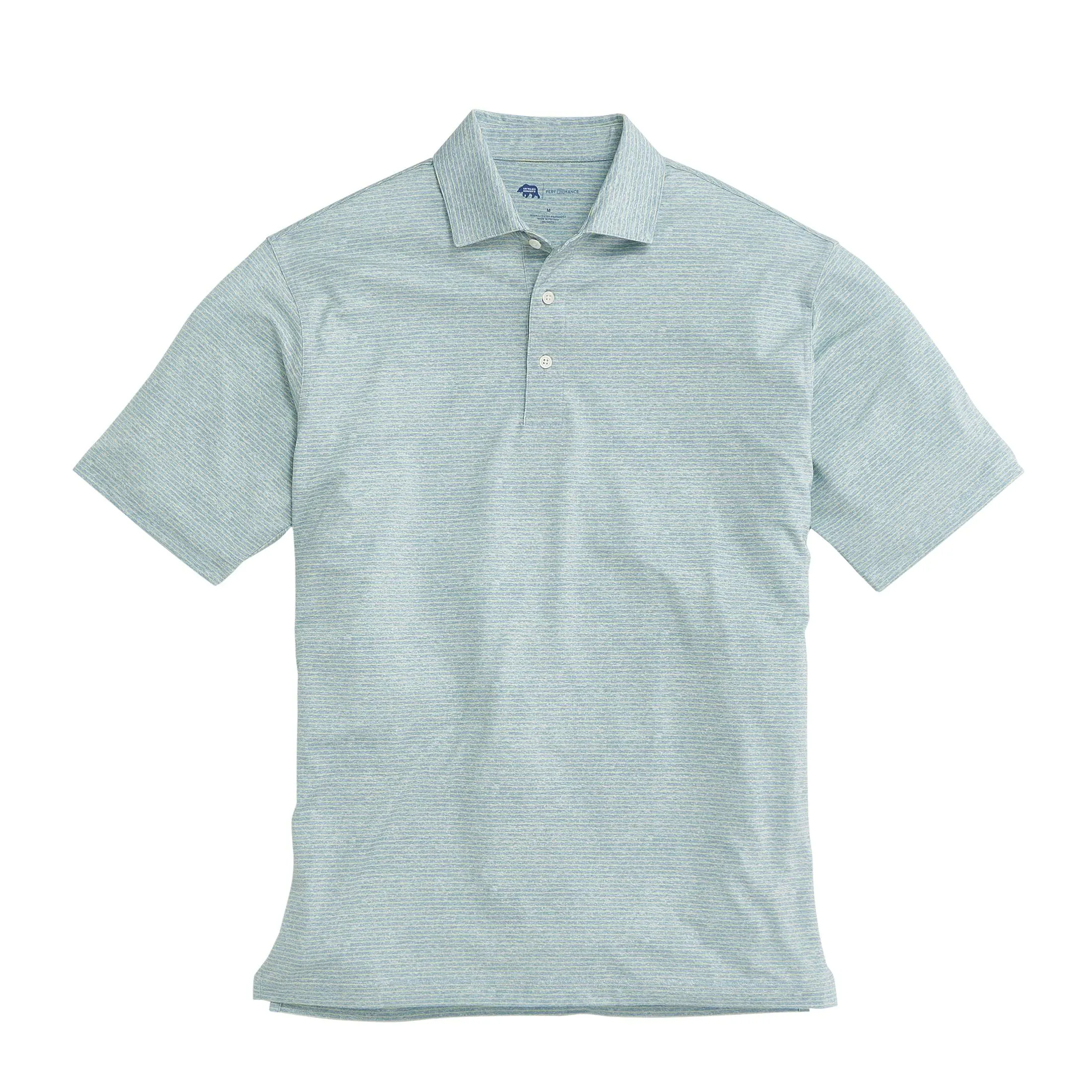 Heathered Birdie Stripe Performance Polo