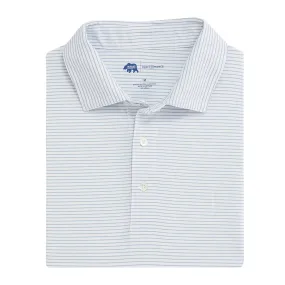 Heathered Birdie Stripe Performance Polo