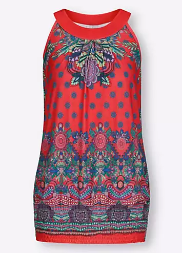 Heine Sleeveless Paisley Print Top | Grattan