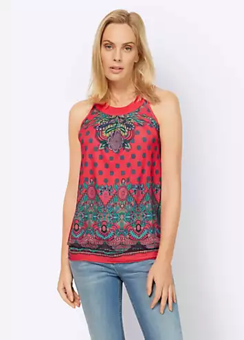 Heine Sleeveless Paisley Print Top | Grattan