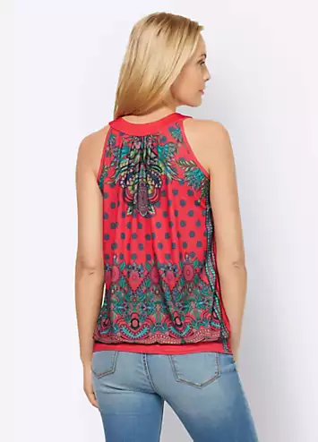 Heine Sleeveless Paisley Print Top | Grattan