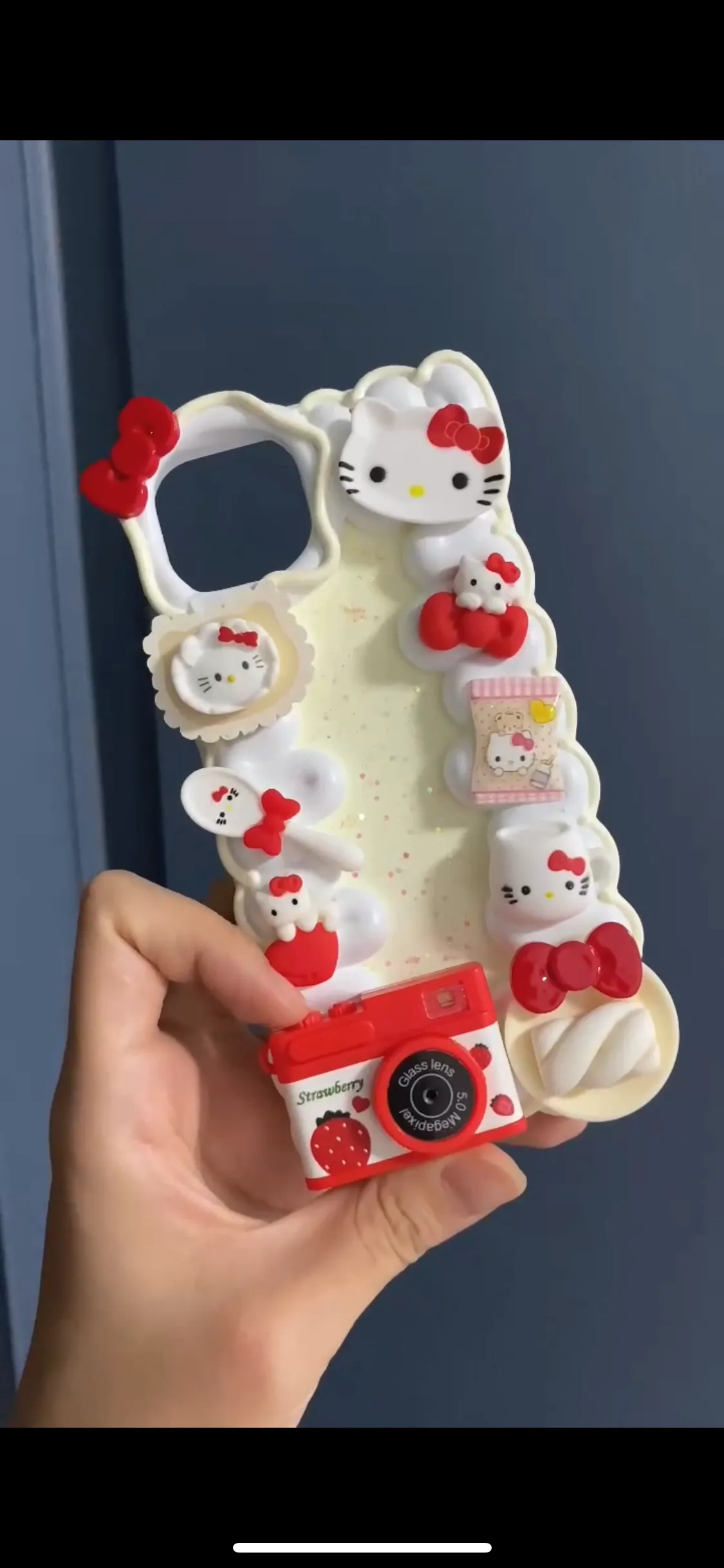 Hello kitty “camera” handmade phone case