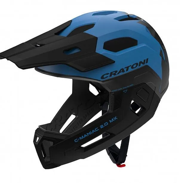 helmet Cratoni C-Maniac 2.0 MX - Blue/Black Matt - unisex junior