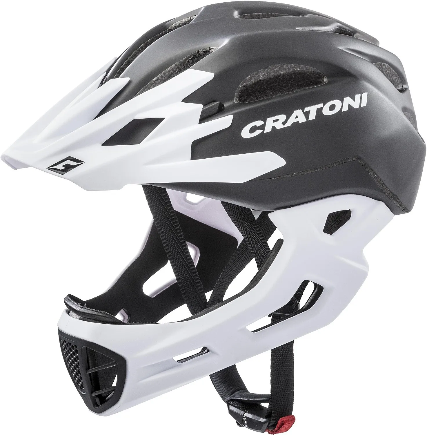 helmet Cratoni C-Maniac - Black/White Matt