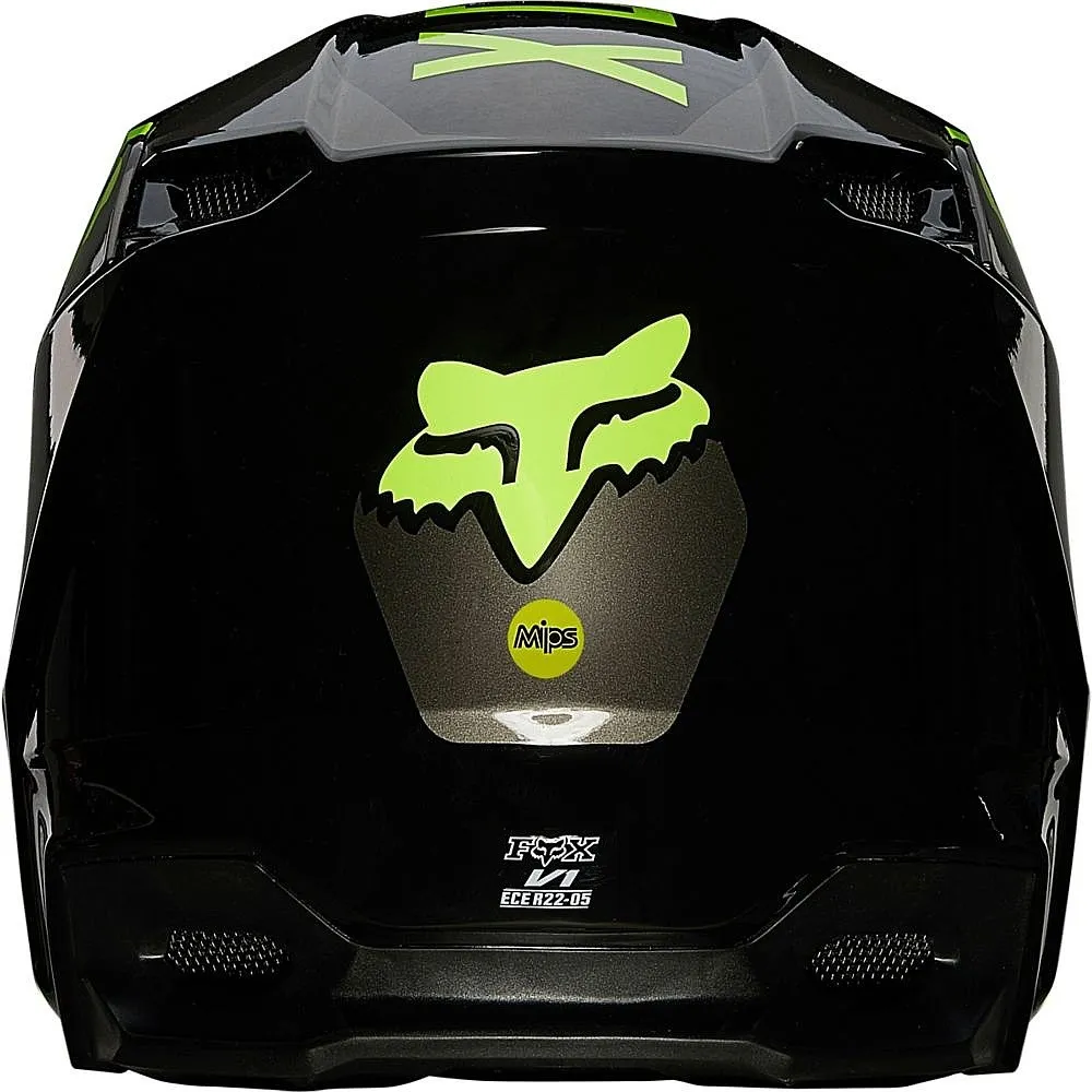 helmet Fox V1 Revn Mips - Fluo Yellow