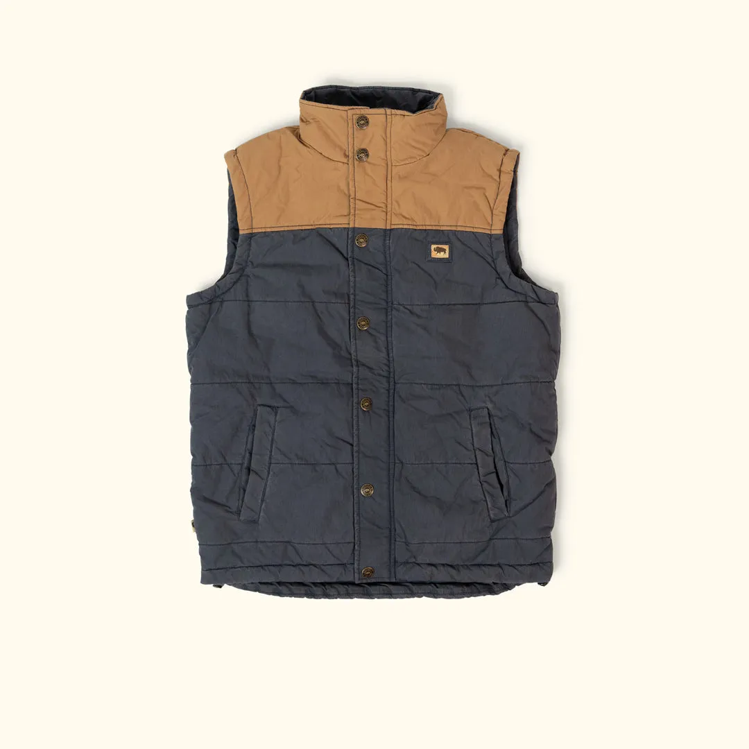 Hudson Vest | Navy & Khaki