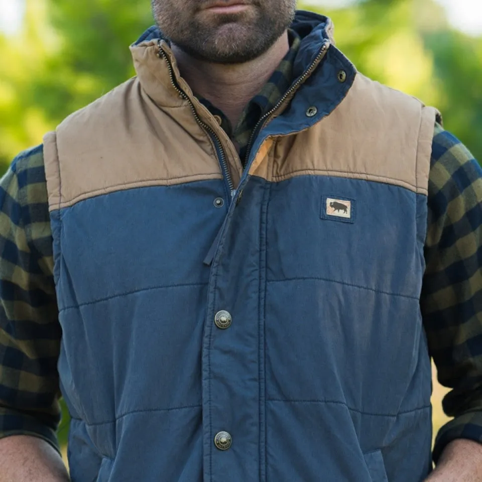 Hudson Vest | Navy & Khaki